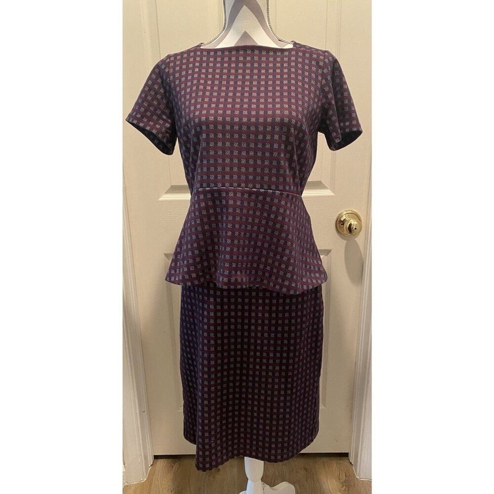 Ann Taylor Womens 2 Piece Set Blouse Pencil Skirt Small Petite MP Top 6 Skirt